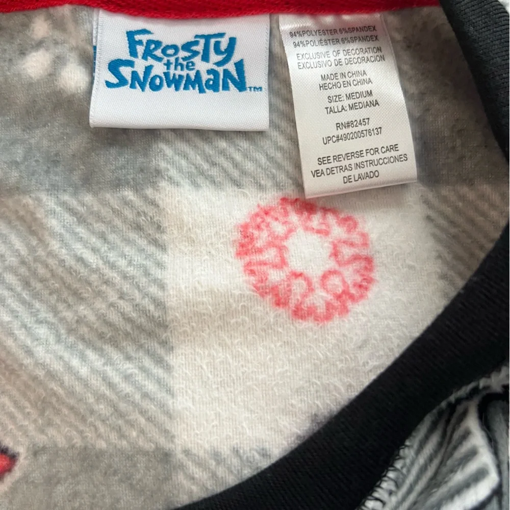 Frosty the Snowman Pajama Top Size M
